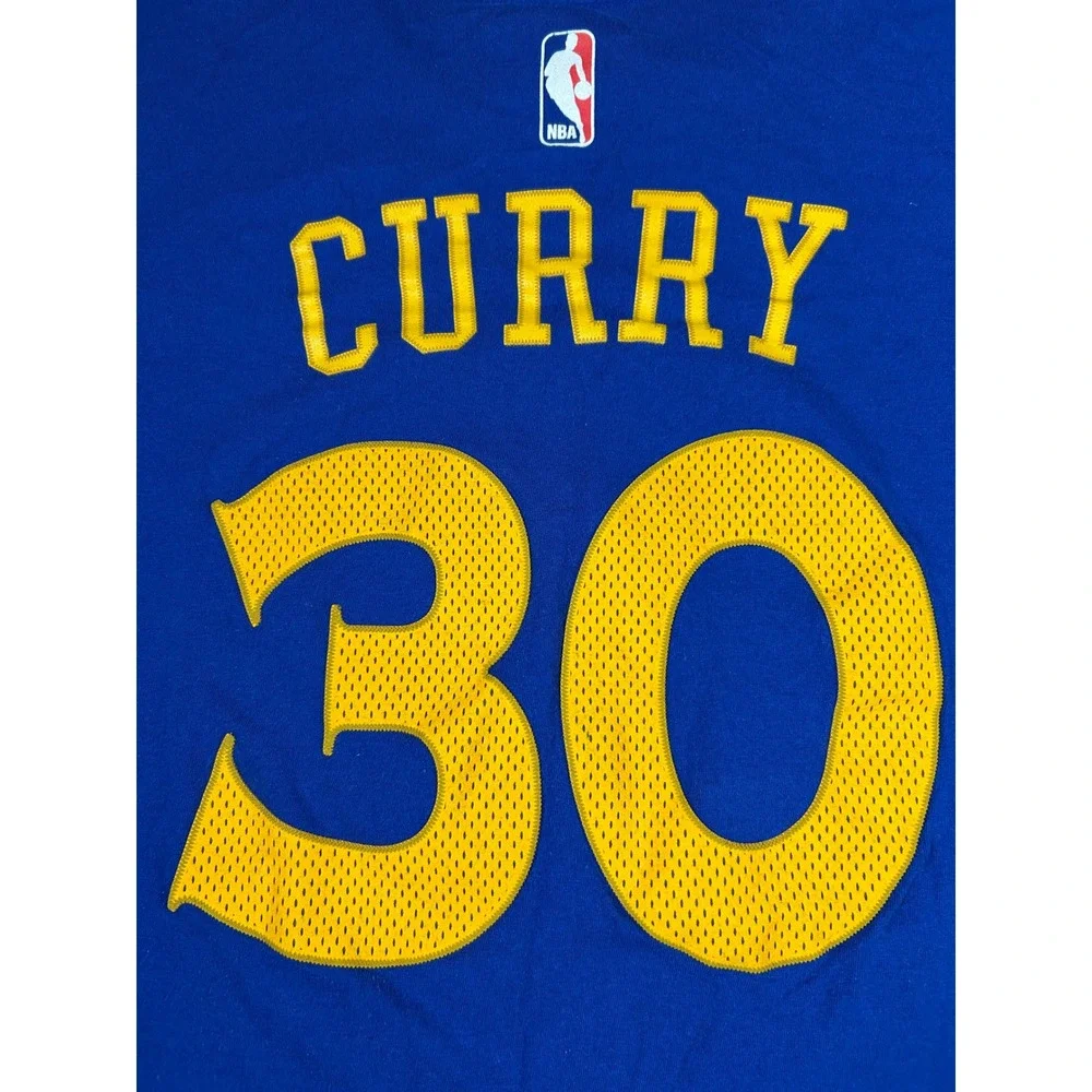 Adidas Golden State Warriors‎ Stephen Curry 30 Blue T Shirt 2X